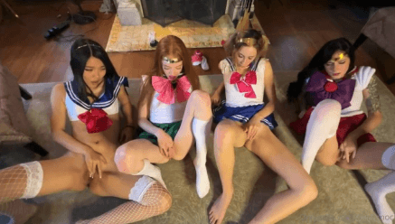 AsianMochi Cosplay Orgy Porn Video Leaked Borntobefuck
