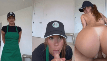 Arikytsya Starbucks Employee Sextape Video Leaked Borntobefuck