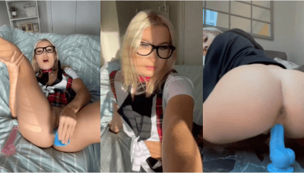 Astrid Wett Schoolgirl Alien Dildo Masturbation Video Leaked Borntobefuck