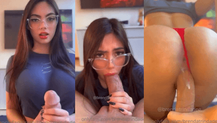 Brenda Trindade Glasses Sextape Video Leaked Borntobefuck