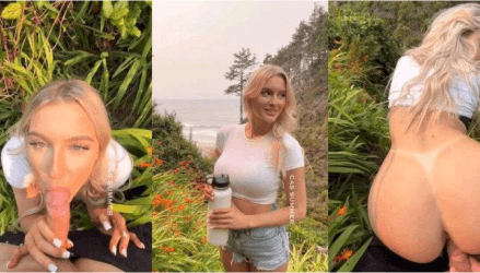 Csblondebombshell Outdoor Sextape Video Leaked Borntobefuck