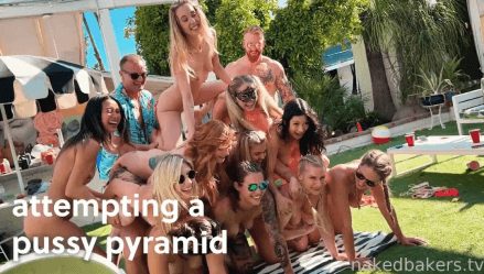 Isla Summer Pussy Pyramid With Naked Bakers Video Leaked Borntobefuck