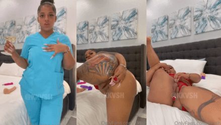 KKVSH Masturbates in Sexy Pink Lingerie Video Leaked Borntobefuck