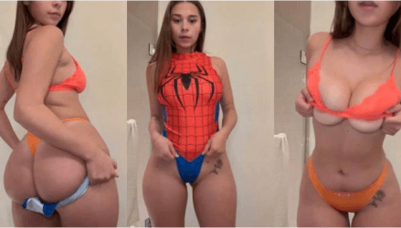 Sophieraiin Spider Girl Tease Video Leaked Borntobefuck