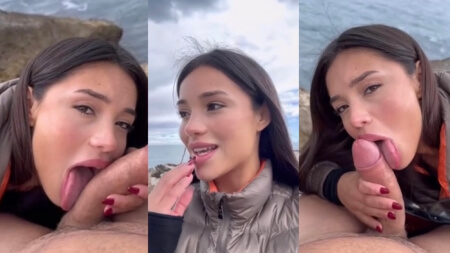 Lilougiova BG Beach Unknown Blowjob Porn Video Leaks Borntobefuck