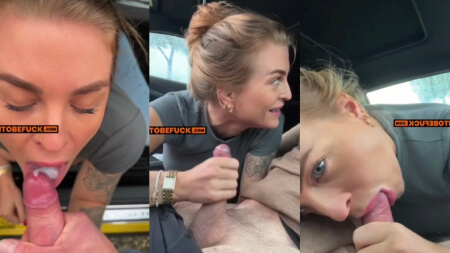 Margot Dulac Sucking in Boyfriend Car Porn Video Leaks Borntobefuck
