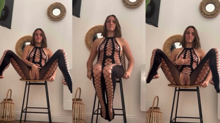 Mini_cams Black Fishnet Masturbation Video Leaks Borntobefuck