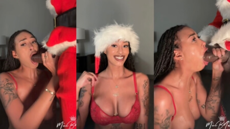 MissBNasty Rough Deepthroat to Black Santa Clauss Porn Video Leaks Borntobefuck
