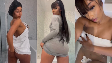 Rubi Rose Show in Bathroom Nude Video Leaks Borntobefuck
